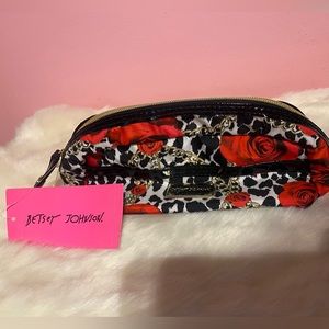 Betsey Johnson Cosmetic Makeup Bag